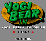 Yogi Bear- Goldrush (Beta) Title Screen